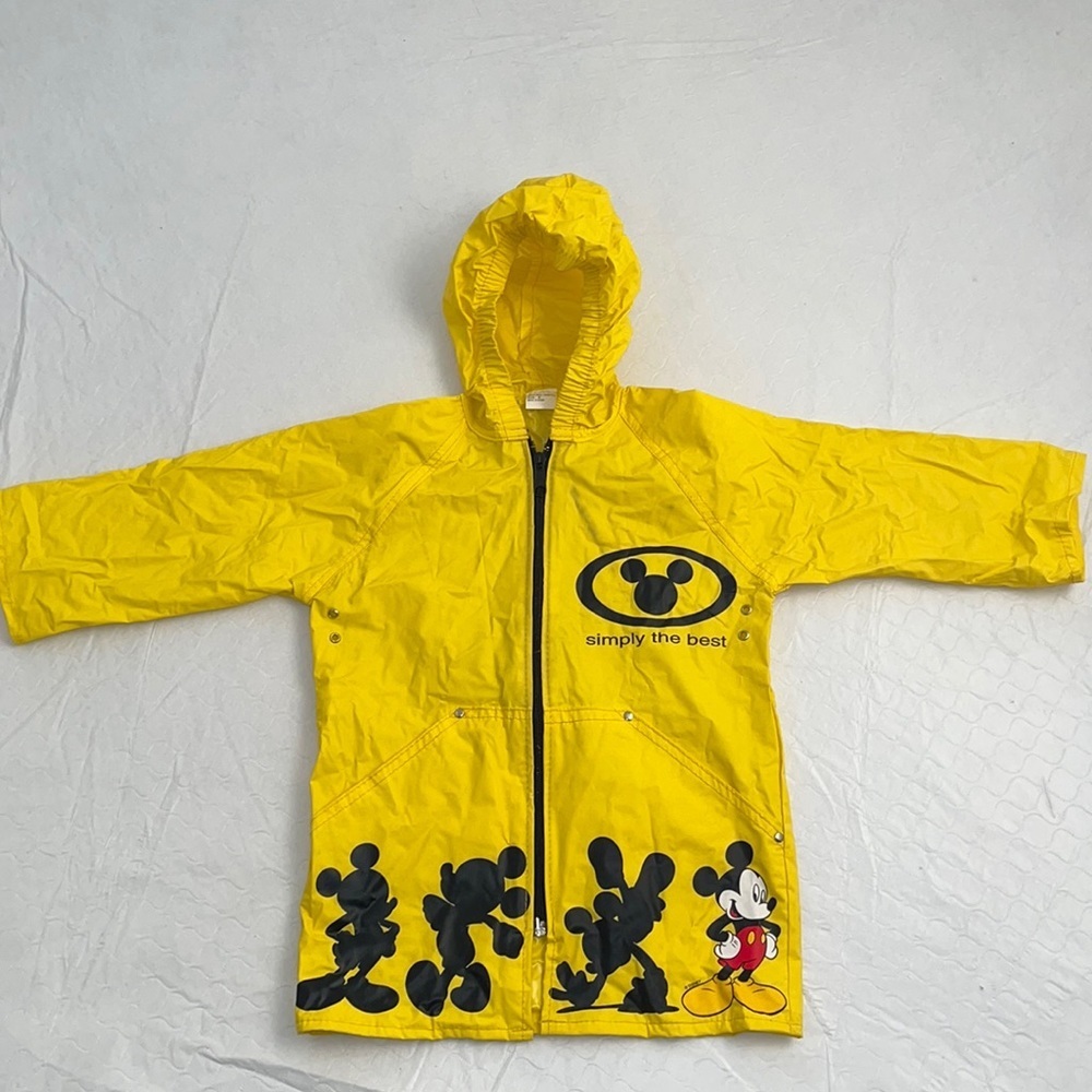 Mickey’s Stuff for Kids yellow Mickey Mouse vintage rain jacket